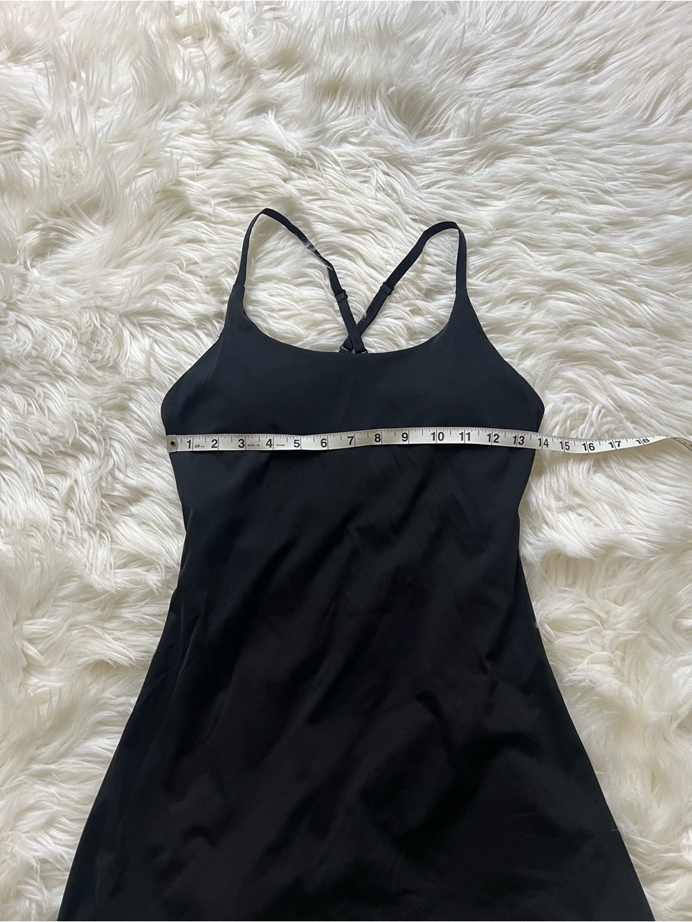 Black Strappy A-Line Women’s Active Dress - Picture 3 of 7